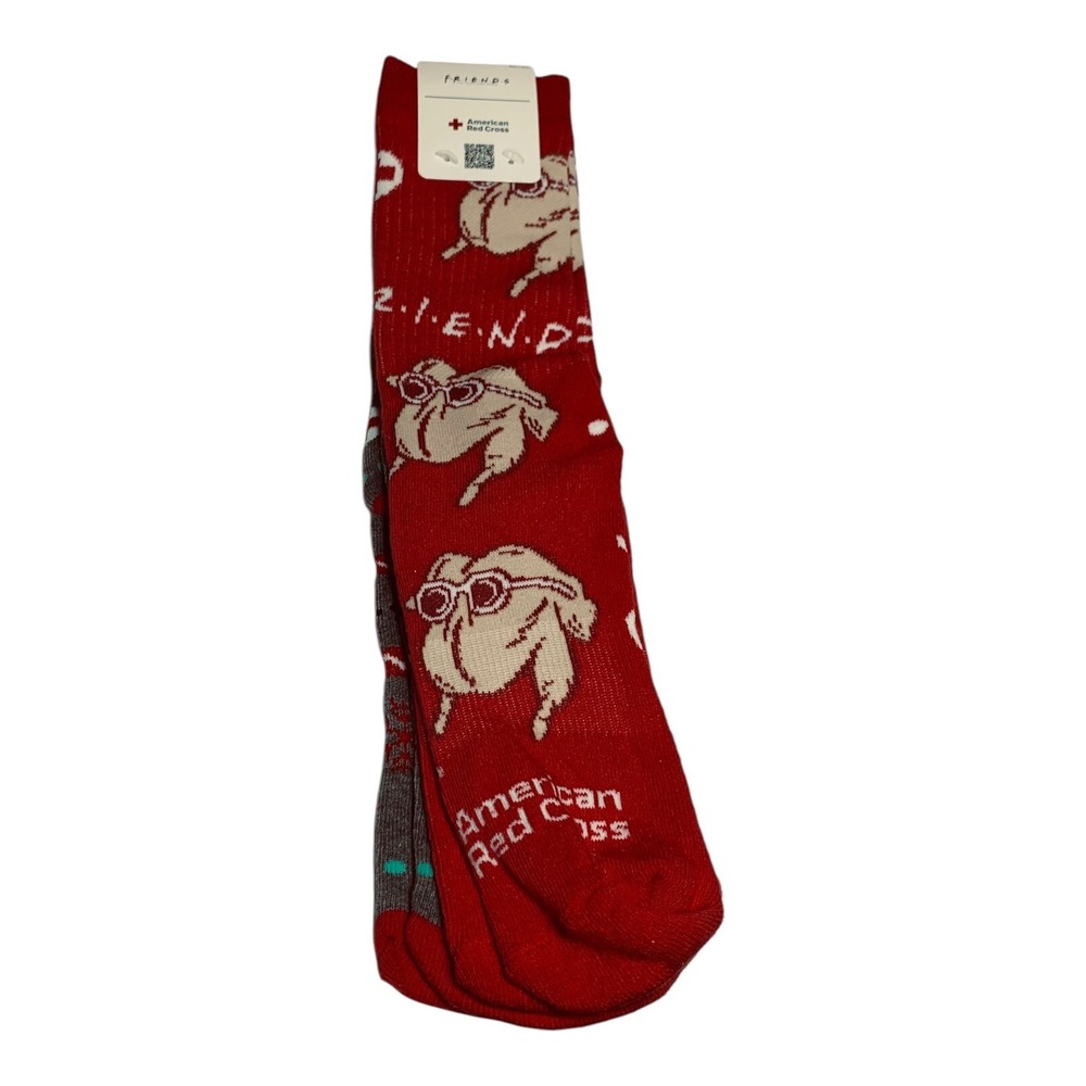 American Red Cross Friends Socks Holiday Promotion Two Pair